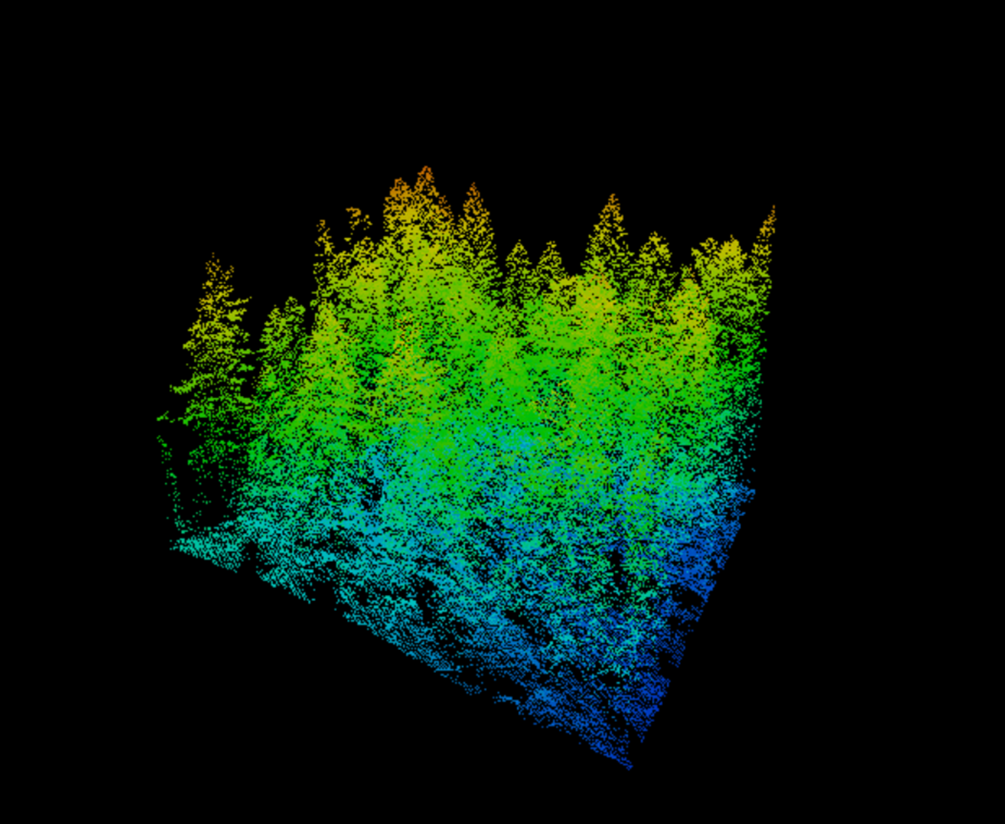Bild av Laserdata från Studieområde i Hälsingland